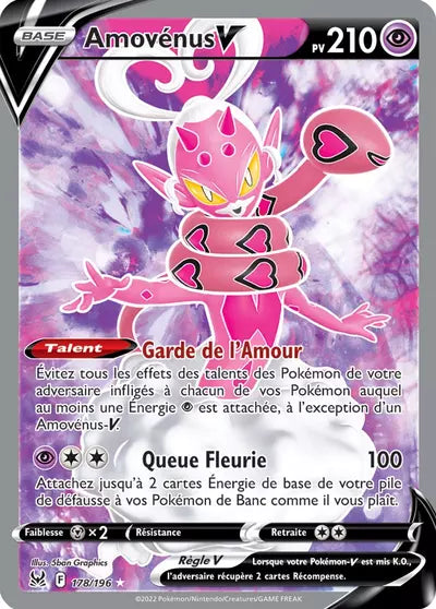 Carte Pokémon Amovénus V 178/196 - Origine Perdue - Manga Cash Ans (Liège) - vente à l’unité, prix Cardmarket