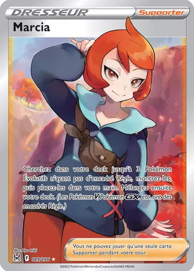 Carte Pokémon Marcia 189/196 - Origine Perdue - Manga Cash Ans (Liège) - vente à l’unité, prix Cardmarket