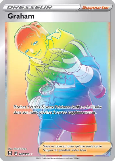 Carte Pokémon Graham 207/196 - Origine Perdue - Manga Cash Ans (Liège) - vente à l’unité, prix Cardmarket