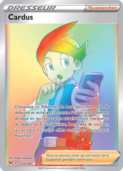 Carte Pokémon Cardus 210/196 - Origine Perdue - Manga Cash Ans (Liège) - vente à l’unité, prix Cardmarket