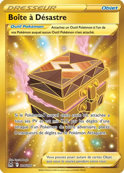 Carte Pokémon Boîte à Désastre 214/196 - Origine Perdue - Manga Cash Ans (Liège) - vente à l’unité, prix Cardmarket