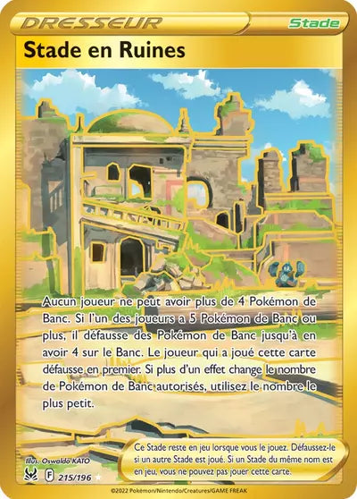 Carte Pokémon Stade en Ruines 215/196 - Origine Perdue - Manga Cash Ans (Liège) - vente à l’unité, prix Cardmarket