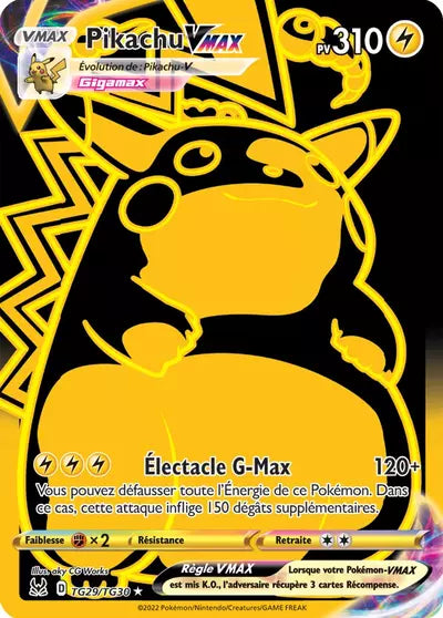 Carte Pokémon Pikachu VMAX TG29/TG30 - Origine Perdue - Manga Cash Ans (Liège) - vente à l’unité, prix Cardmarket