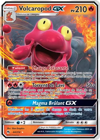 Volcaropod GX 44/214, carte Tonnerre Perdu (LOT), en vente à Manga Cash à Ans, province de Liège.