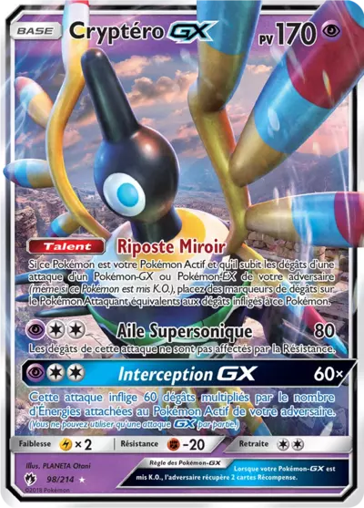 Cryptéro GX 98/214, carte Tonnerre Perdu (LOT), en vente à Manga Cash à Ans, province de Liège.