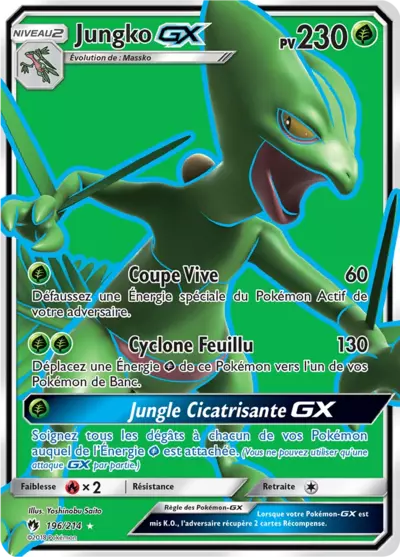 Jungko GX 196/214, carte Tonnerre Perdu (LOT), en vente à Manga Cash à Ans, province de Liège.