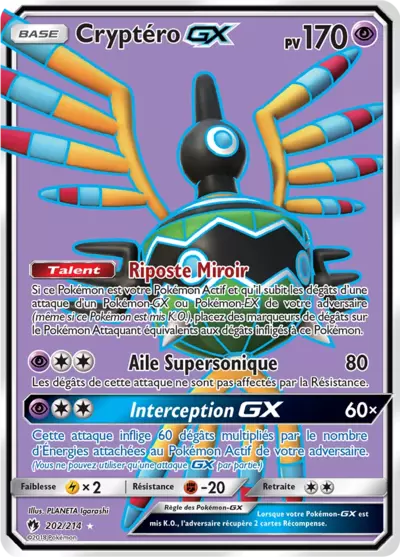 Cryptéro GX 202/214, carte Tonnerre Perdu (LOT), en vente à Manga Cash à Ans, province de Liège.