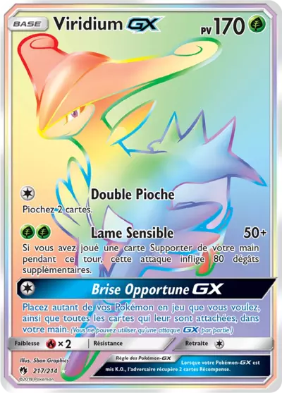 Viridium GX 217/214, carte Tonnerre Perdu (LOT), en vente à Manga Cash à Ans, province de Liège.