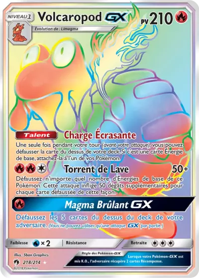 Volcaropod GX 218/214, carte Tonnerre Perdu (LOT), en vente à Manga Cash à Ans, province de Liège.