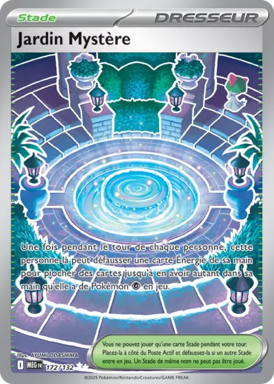 Retrouvez Jardin Mystère 172/132 – Méga Évolution chez Manga Cash Ans (Liège).