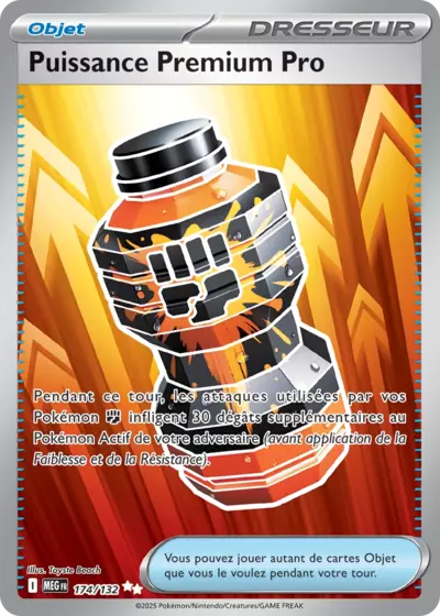 Retrouvez Puissance Premium Pro 174/132 – Méga Évolution chez Manga Cash Ans (Liège).