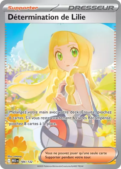 Retrouvez Détermination de Lilie 184/132 – Méga Évolution chez Manga Cash Ans (Liège).