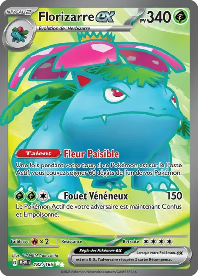 Retrouvez Florizarre EX 182/165 – 151 chez Manga Cash Ans (Liège).