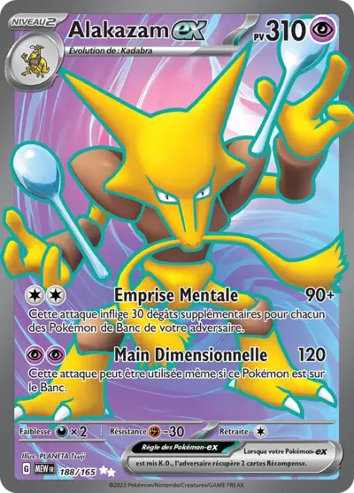 Retrouvez Alakazam EX 188/165 – 151 chez Manga Cash Ans (Liège).