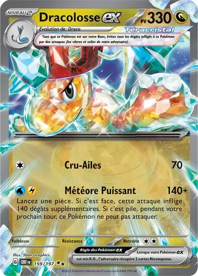 Retrouvez Dracolosse Téracristal EX 159/197 – Flammes Obsidiennes chez Manga Cash Ans (Liège).