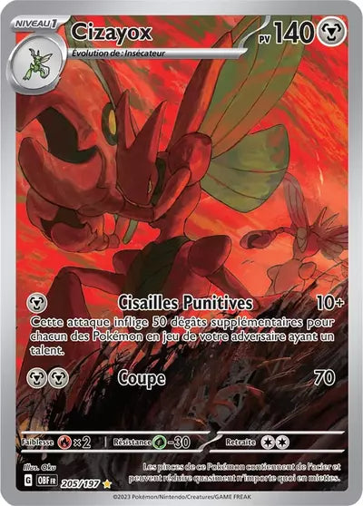 Retrouvez Cizayox 205/197 – Flammes Obsidiennes chez Manga Cash Ans (Liège).