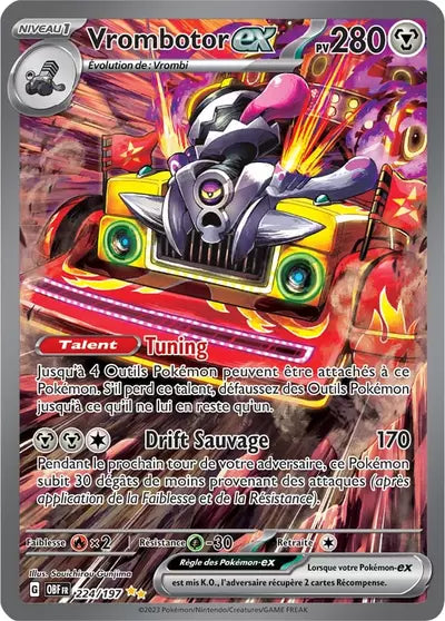 Retrouvez Vrombotor EX 224/197 – Flammes Obsidiennes chez Manga Cash Ans (Liège).