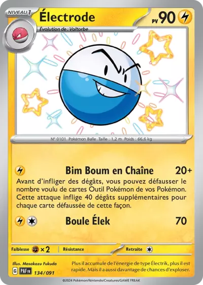 Retrouvez Électrode 134/091 – Destinées de Paldea chez Manga Cash Ans (Liège).