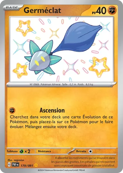 Retrouvez Germéclat 179/091 – Destinées de Paldea chez Manga Cash Ans (Liège).