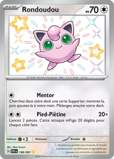 Retrouvez Rondoudou 198/091 – Destinées de Paldea chez Manga Cash Ans (Liège).