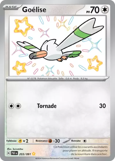 Retrouvez Goélise 203/091 – Destinées de Paldea chez Manga Cash Ans (Liège).