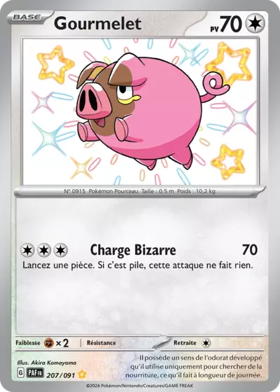 Retrouvez Gourmelet 207/091 – Destinées de Paldea chez Manga Cash Ans (Liège).