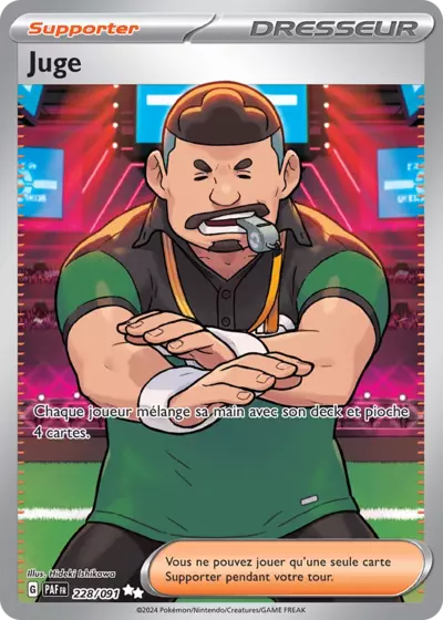 Retrouvez Juge 228/091 – Destinées de Paldea chez Manga Cash Ans (Liège).