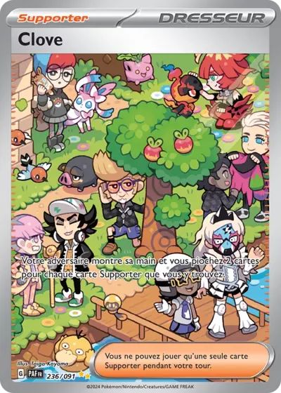 Retrouvez Clove 236/091 – Destinées de Paldea chez Manga Cash Ans (Liège).