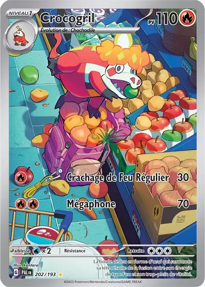 Retrouvez Crocogril 202/193 – Évolutions à Paldea chez Manga Cash Ans (Liège).