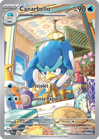 Retrouvez Canarbello 207/193 – Évolutions à Paldea chez Manga Cash Ans (Liège).
