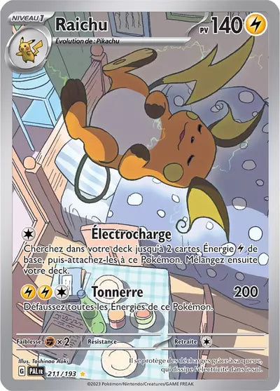 Retrouvez Raichu 211/193 – Évolutions à Paldea chez Manga Cash Ans (Liège).