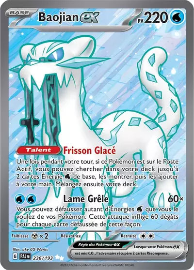 Retrouvez Baojian EX 236/193 – Évolutions à Paldea chez Manga Cash Ans (Liège).