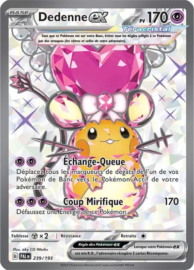 Retrouvez Dedenne EX 239/193 – Évolutions à Paldea chez Manga Cash Ans (Liège).
