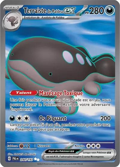 Retrouvez Terraiste de Paldea EX 244/193 – Évolutions à Paldea chez Manga Cash Ans (Liège).