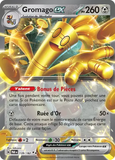 Retrouvez Gromago EX 139/182 – Faille Paradoxe chez Manga Cash Ans (Liège).