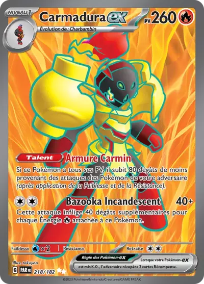Retrouvez Carmadura EX 218/182 – Faille Paradoxe chez Manga Cash Ans (Liège).