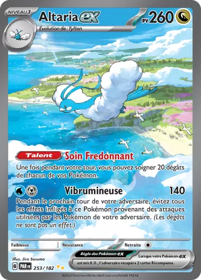 Retrouvez Altaria EX 253/182 – Faille Paradoxe chez Manga Cash Ans (Liège).