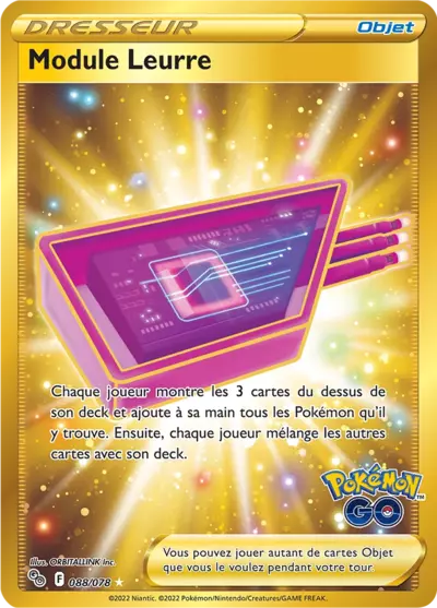Carte Pokémon Module Leurre 088/078 - Pokemon GO - Manga Cash Ans