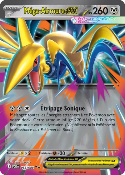 Méga-Airmure EX 055/088, carte Équilibre Parfait (POR), en vente à Manga Cash à Ans, province de Liège.