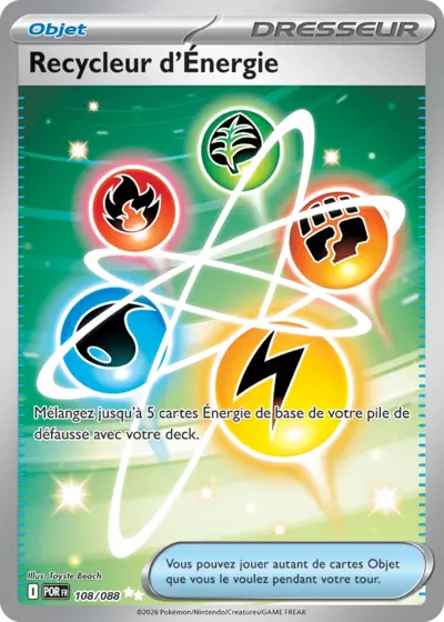 Recycleur d'Énergie 108/088, carte Équilibre Parfait (POR), en vente à Manga Cash à Ans, province de Liège.