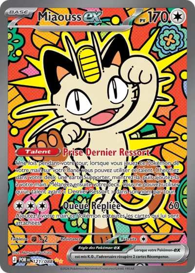 Miaouss EX 121/088, carte Équilibre Parfait (POR), en vente à Manga Cash à Ans, province de Liège.