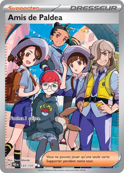 Retrouvez Amis de Paldea 137/131 – Évolutions Prismatiques chez Manga Cash Ans (Liège).