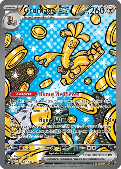 Retrouvez Gromago EX 164/131 – Évolutions Prismatiques chez Manga Cash Ans (Liège).