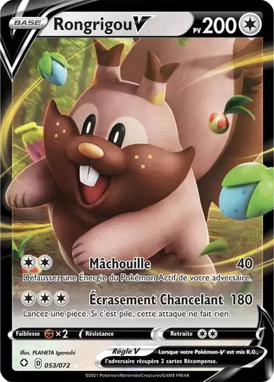 Carte Pokémon Rongrigou V 053/072 - Destinées Radieuses - Manga Cash Ans-Liège