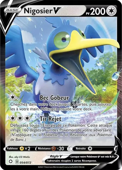 Carte Pokémon Nigosier V 054/072 - Destinées Radieuses - Manga Cash Ans