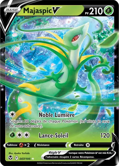 Carte Pokémon Majaspic V 007/195 - Tempête Argentée - SIT - Manga Cash Ans (Liège)