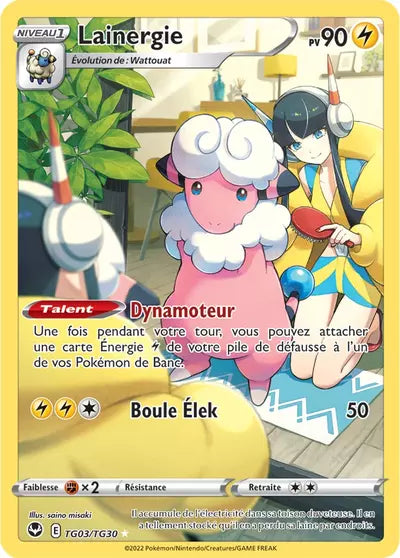 Carte Pokémon Lainergie TG03/TG30 - Tempête Argentée - SIT - Manga Cash Ans (Liège)