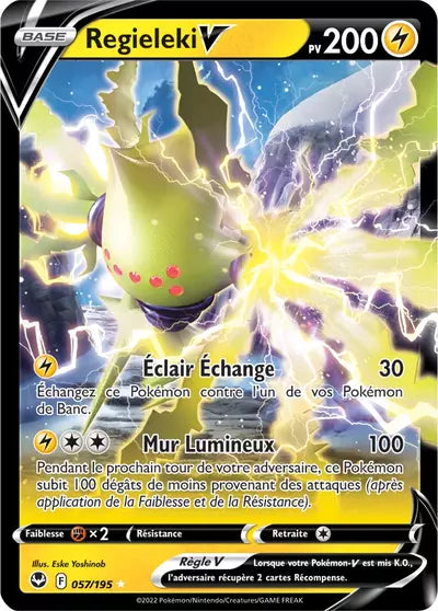 Carte Pokémon Regieleki V 057/195 - Tempête Argentée - SIT - Manga Cash Ans (Liège)