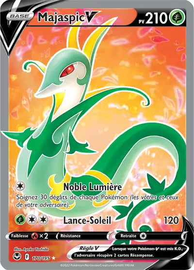 Carte Pokémon Majaspic V 170/195 - Tempête Argentée - SIT - Manga Cash Ans (Liège)
