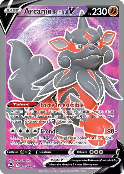 Carte Pokémon Arcanin de Hisui V 179/195 - Tempête Argentée - SIT - Manga Cash Ans (Liège)